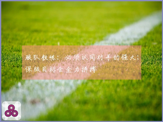 狼队教练：必须认同对手的强大；保级目标会全力拼搏